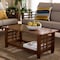 Baxton Studio Larissa Cherry Finished Brown Wood Living Room Occasional Coffee Table 125-6893 - alternate 4
